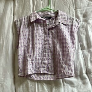 Zara button up top